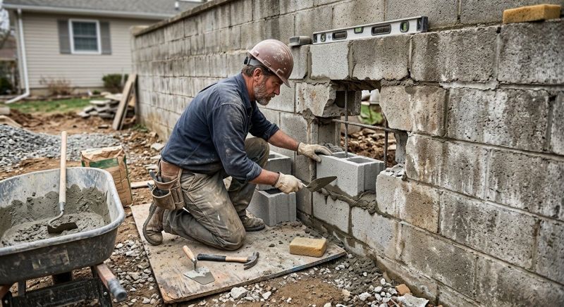 Block Wall Repair in Douglas County, GA