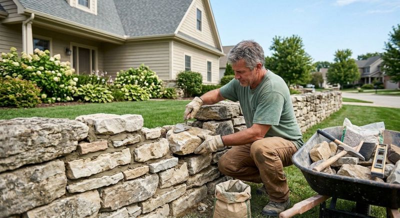 Brick Fence Repair in Acworth, GA