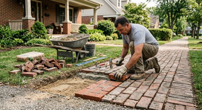 Brick Flatwork Repair in Mableton, GA