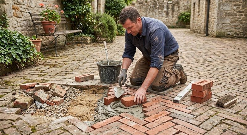 Brick Flatwork Repair in Marietta, GA