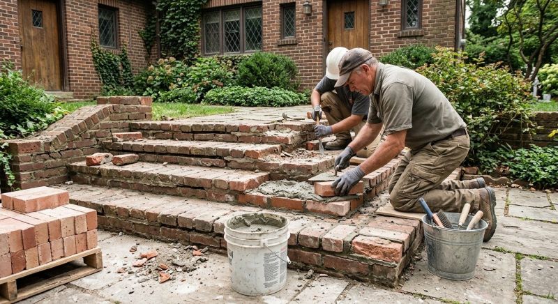 Brick Stairs Repair in Douglasville, GA