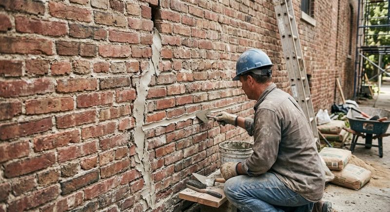 Brick Wall Repair in Bartow County, GA