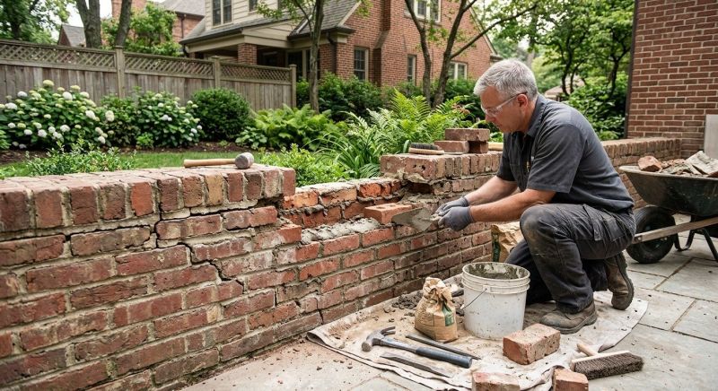 Brick Wall Repair in Temple, GA