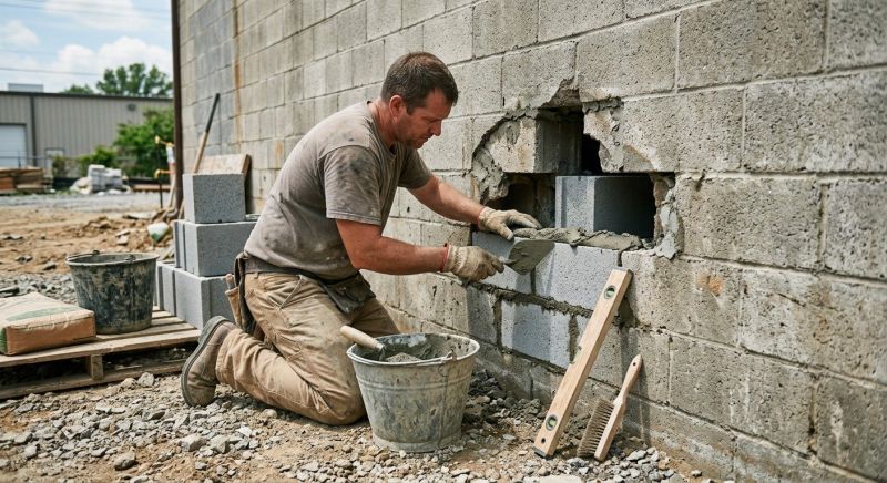 Cement Block Repair in Acworth, GA