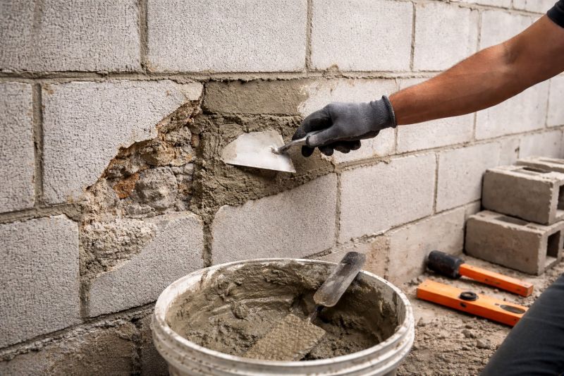 Cinder Block Wall Repair in Acworth, GA