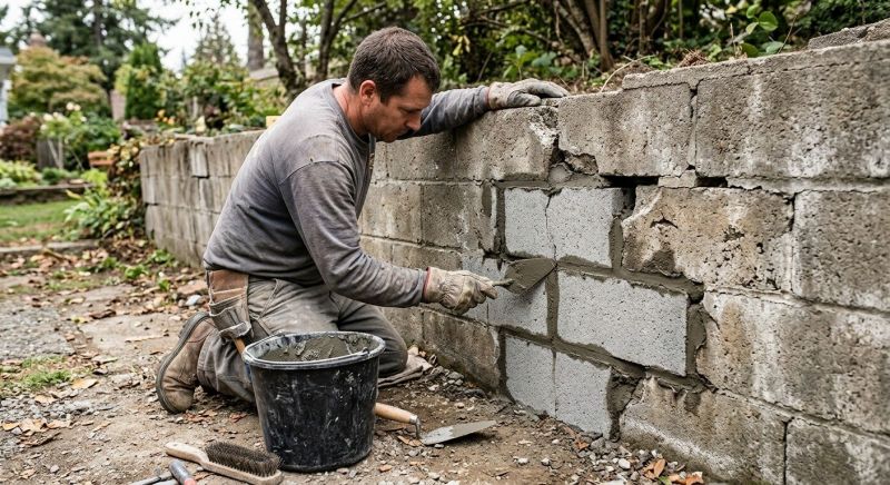 Concrete Block Repair in Bartow County, GA