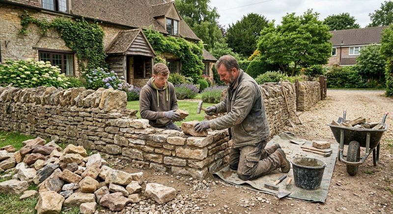 Stone Wall Repair in Douglas County, GA