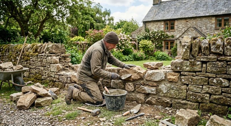 Stone Wall Repair in Douglasville, GA