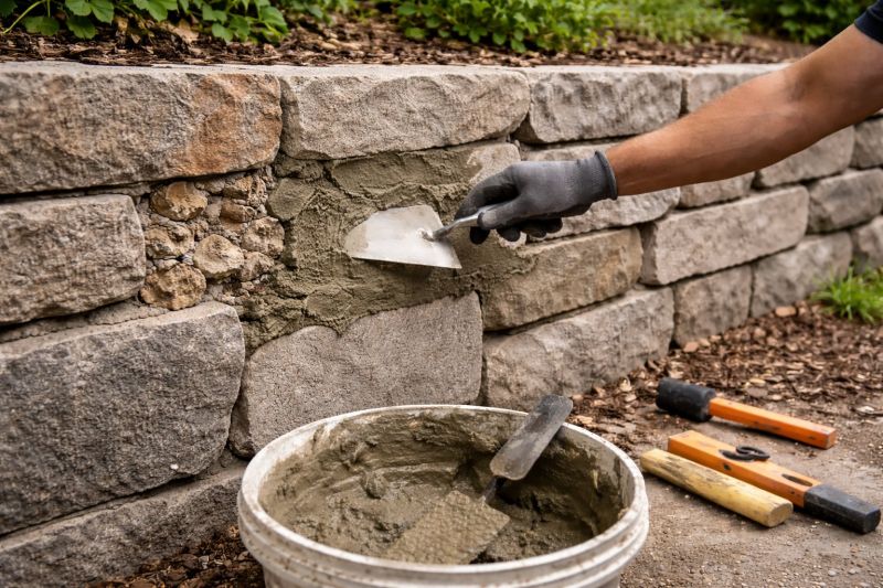 Stone Wall Repair in Temple, GA